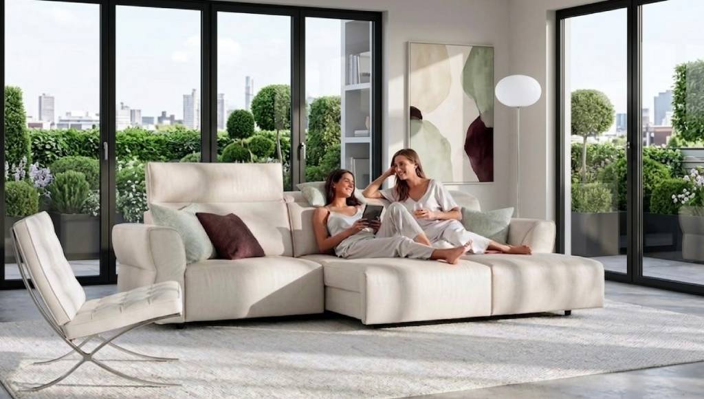 zona relax in piccoli spazi con divani salvaspazio e massimo comfort