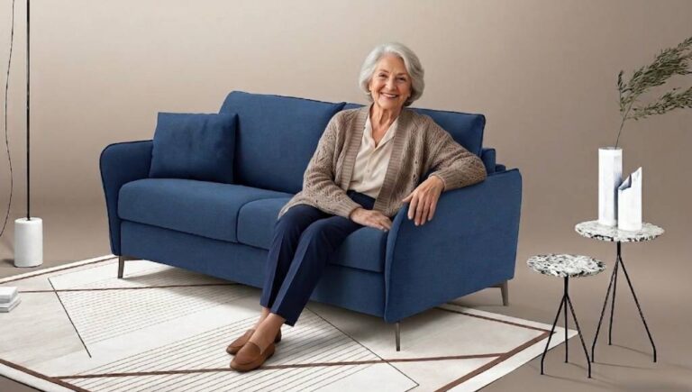 divani per difficoltà motorie con seduta alta e supporto per alzarsi facilmente