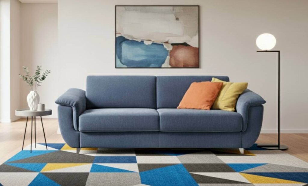 Divano Letto Matrimoniale con Materasso Comodo Artigianale Tino Mariani Lissone