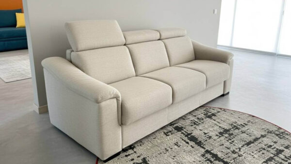 Divano letto matrimoniale pronto consegna con rete a doghe e materasso memory 18 cm Tino Mariani