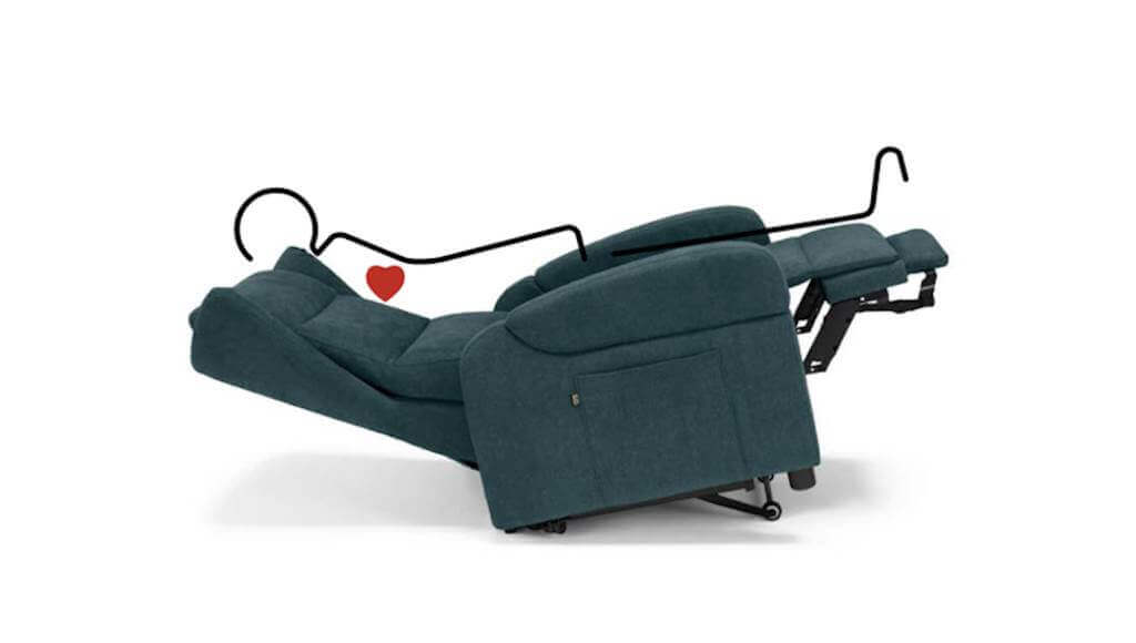 Poltrona relax Zero Gravity Cardio per anziani disponibile a Busto Arsizio – Tino Mariani