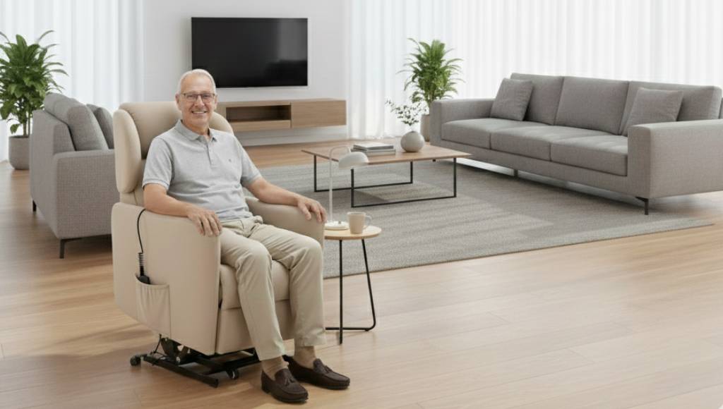 Poltrona relax reclinabile artigianale Tino Mariani in pronta consegna