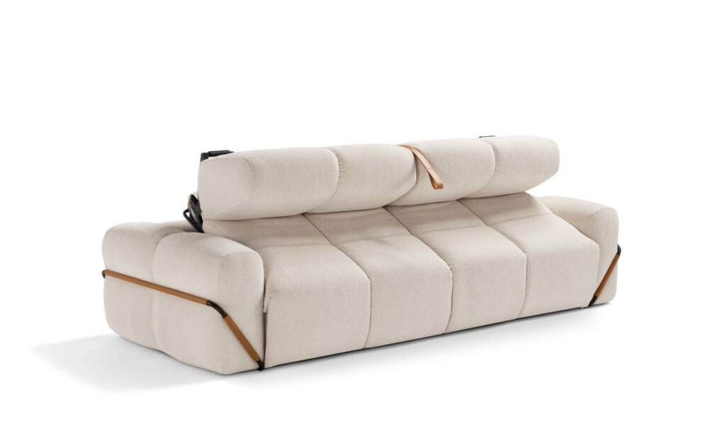 Apertura Divano Letto Moderno Di Design Sky Tino Mariani Senza Spostare Nessun Cuscino