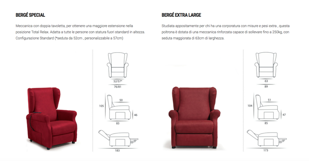 Berge Large E Extra Large