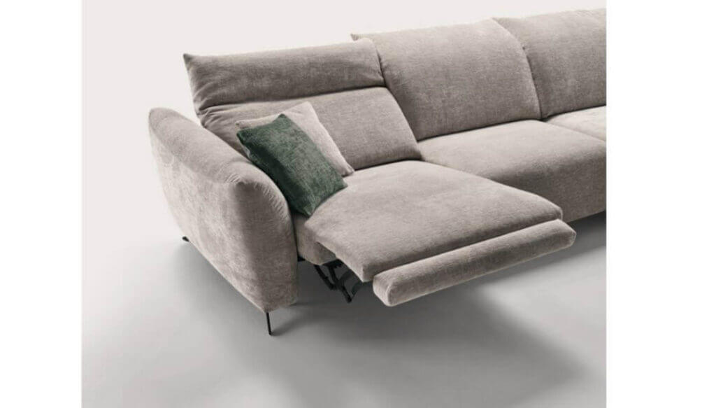 Dettagli Divano Relax Lisbona In Tessuto Anti Macchia Tino Mariani