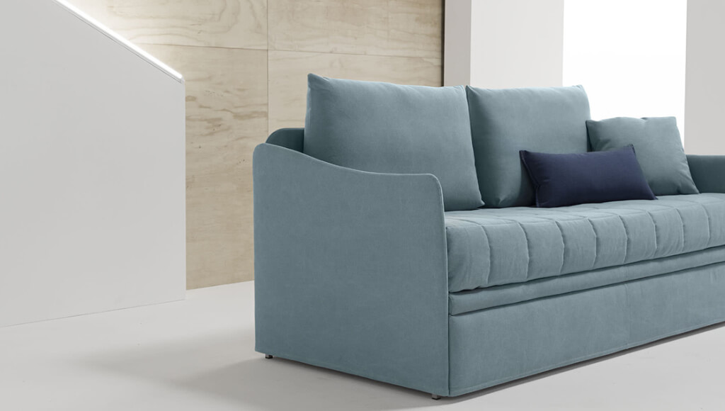 Dettaglio Bracciolo Divano Letto Singolo Britannia Tino Mariani