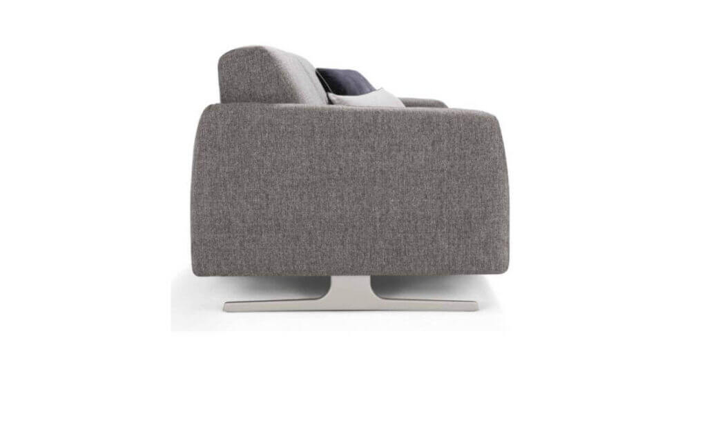 Dettaglio Piedino Alto Cm. 13 In Acciaio Colore Argento Per Divano Letto Praga Tino Mariani