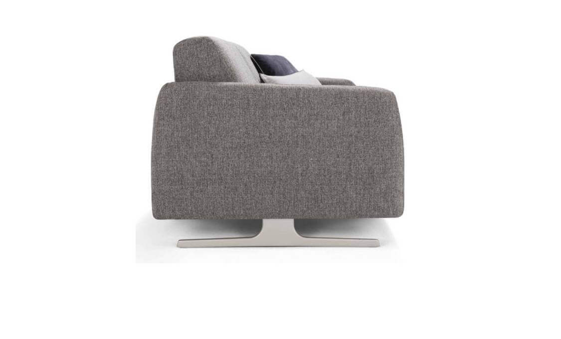 Dettaglio Piedino Alto Cm. 13 In Acciaio Colore Argento Per Divano Letto Praga Tino Mariani