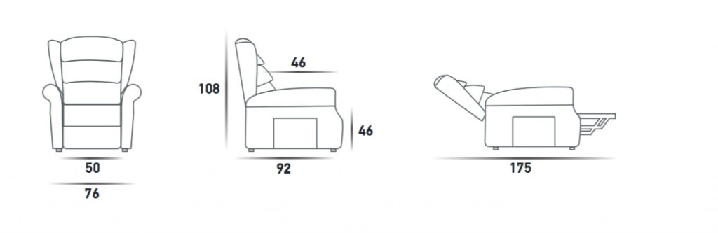 Dimensioni Poltrona Relax Onda Tino Mariani 1024x333