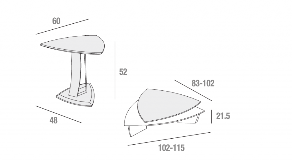Dimensioni Tavolino Emma