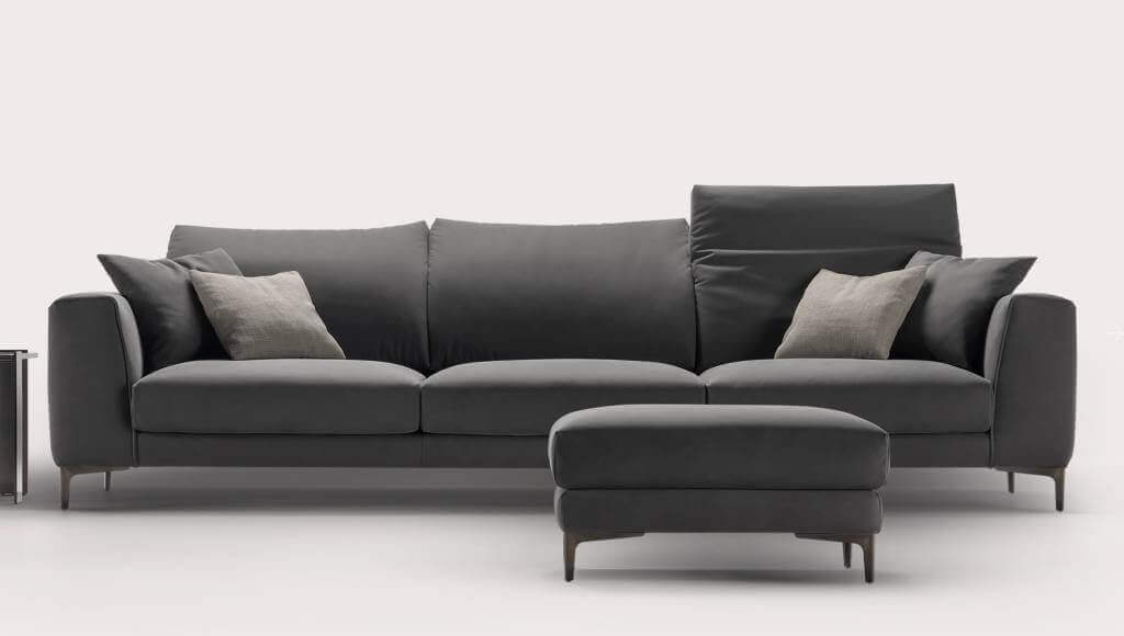 Divani A 3 Posti In Tessuto sfoderabile anti macchia Tino Mariani