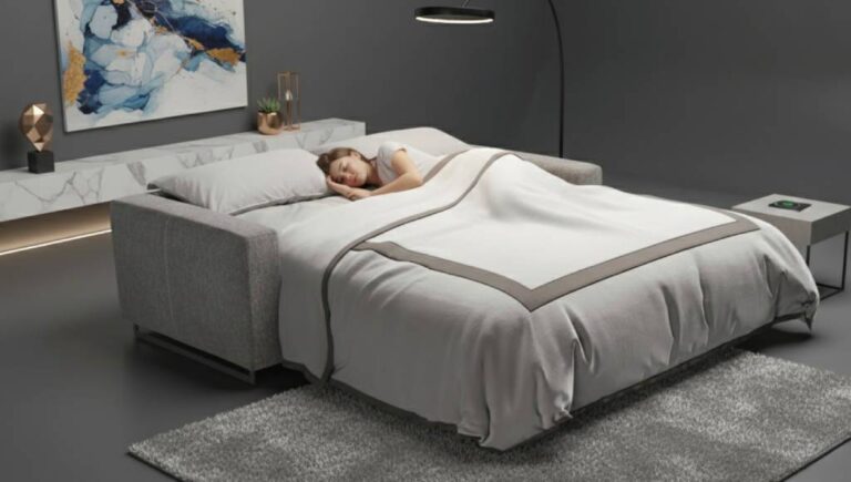 Divano letto comodo a Milano, supporto ergonomico per la schiena – Tino Mariani