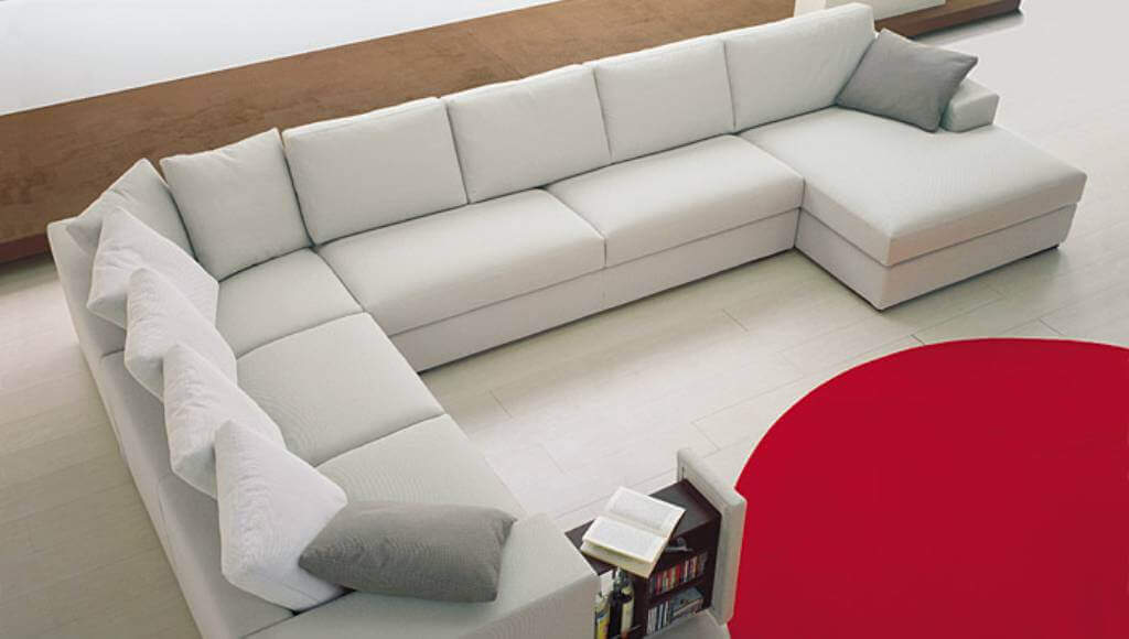 Divano Angolare Merit In Tessuto Sfoderabile Tino Mariani