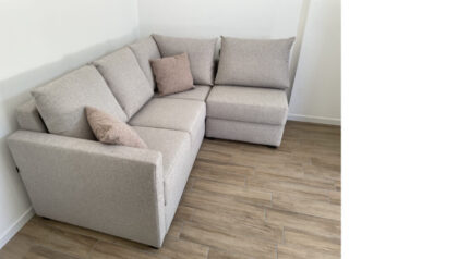 Divano Letto Angolare Rotterdam con Rete a Doghe in Pronta Consegna – Tino Mariani