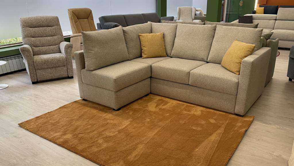 Divano Letto Angolare Piccolo In Tessuto Anti Macchia Sfoderabile E Pronta Consegna Rotterdam Tino Mariani