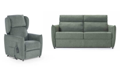 Divano Letto Carlotta Abbinato Alla Poltrona Relax Camilla Tino Mariani