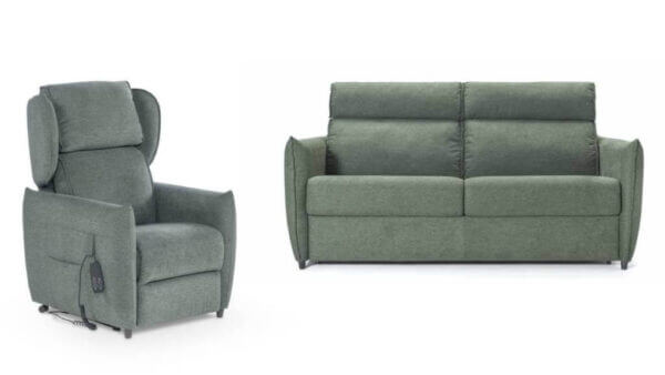 Divano Letto Carlotta Abbinato Alla Poltrona Relax Camilla Tino Mariani