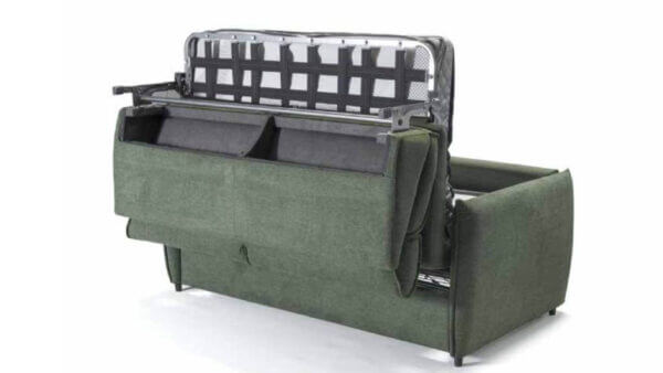 Divano letto ergonomico a ribalta Carlotta con materasso alto – Tino Mariani