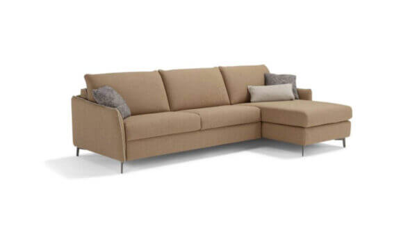 Divano Letto Con Piedini Rialzati E Chaise Longue Elegance Tino Mariani