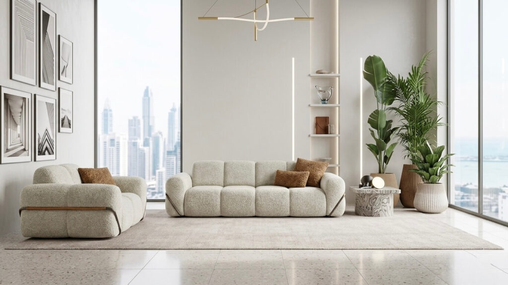 Divano letto Sky design in tessuto bi-elastic Tino Mariani
