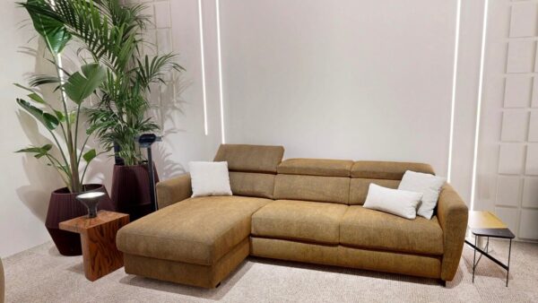 Divano Letto Di Design Con Chaise Longue Modular Pro In Tessuto Sfoderabile Tino Mariani