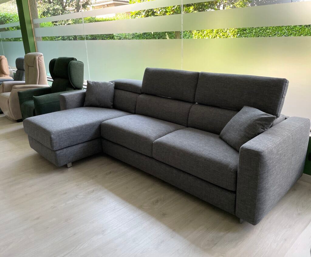 Divano Letto Modular Pro Con Chaise Longue Contenitore Pronta Consegna Tino Mariani