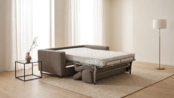 Divano Letto Modular Pro Con Rete A Doghe E Materasso Alto 17 Cm Tino Mariani