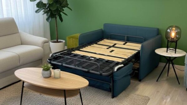 Divano letto ortopedico Tino Mariani con rete a doghe in offerta