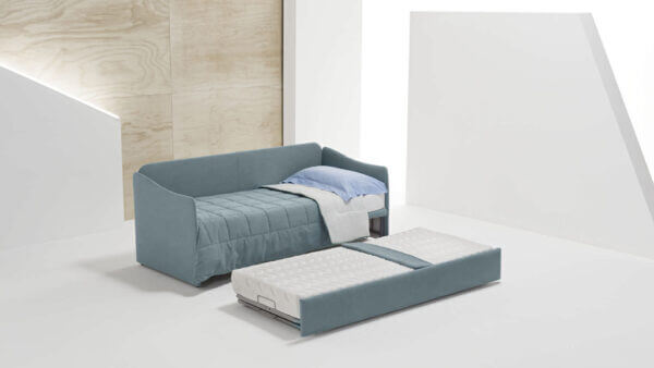 Divano letto compatto ed elegante Birtannia Promo di Tino Mariani