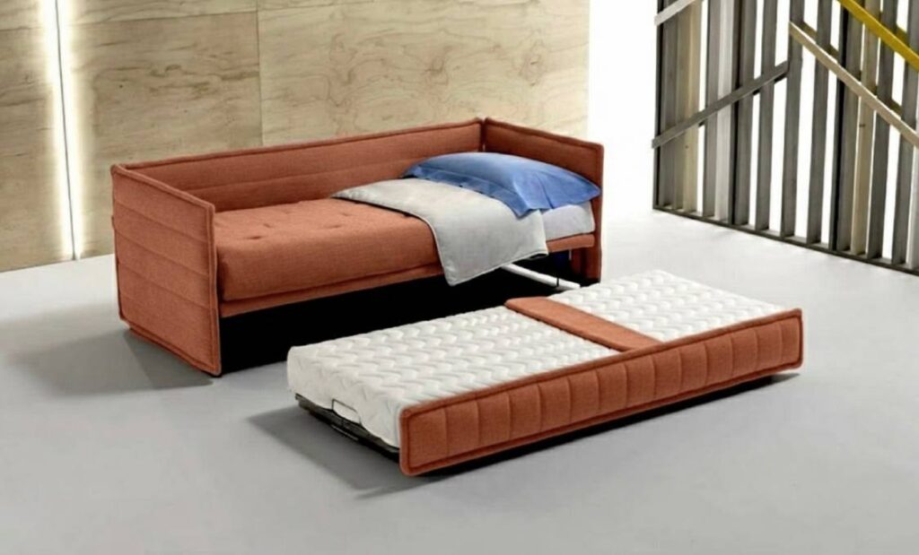 Divano Letto Singolo con Secondo Letto Estraibile Amsterdam in Pronta Consegna in Offerta โ Tino Mariani