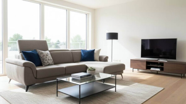 Divano moderno Hawaii Tino Mariani con chaise longue e sedute estraibili su misura