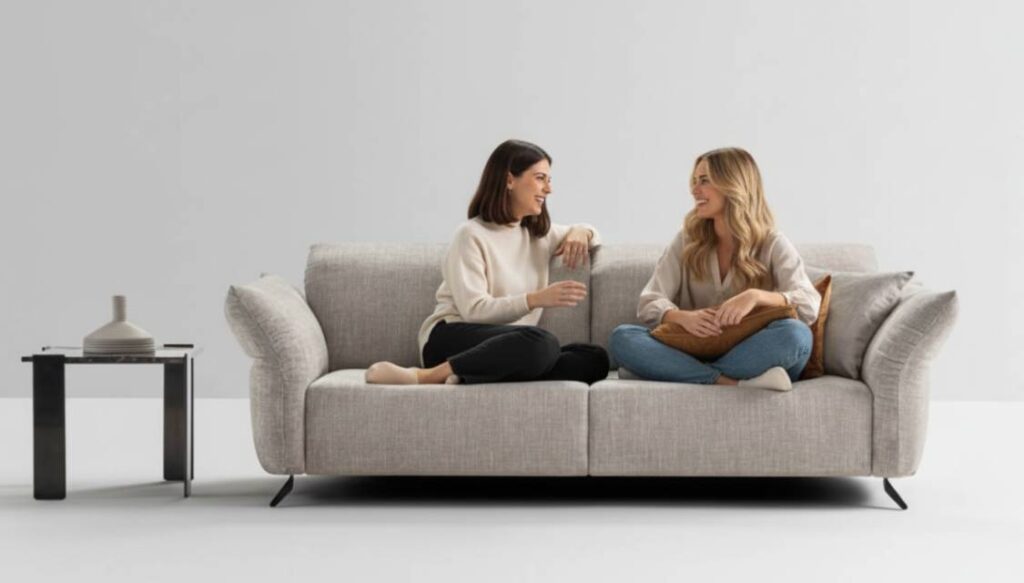 Divano Relax 3 Posti Elettrico modello Lisbona in tessuto anti macchia disponibile a Lissone