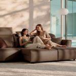 Divano Leon Tino Mariani con sedute estraibili moderno e confortevole