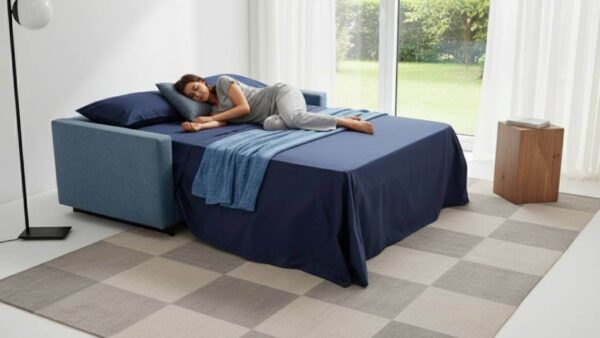 Nuovo Divano Letto Air Comodo Per Tutte Le Notti Con Porta Guanciali E Materasso Alto 17 Cm, In Consegna Rapida