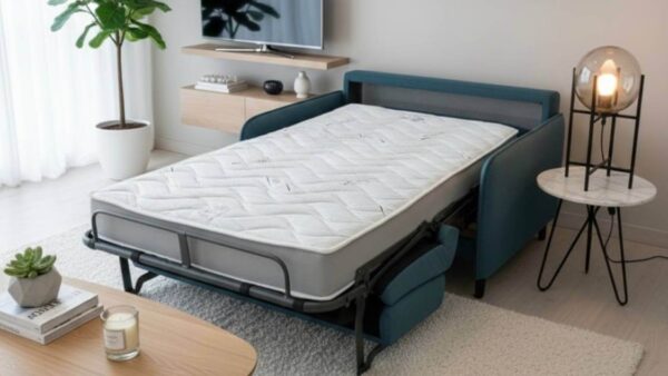 Divano letto salvaspazio Azzorre con materasso memory alto 18 cm in offerta