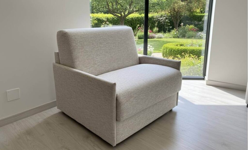 Offerta poltrona letto Tino Mariani con materasso alto, pronta consegna