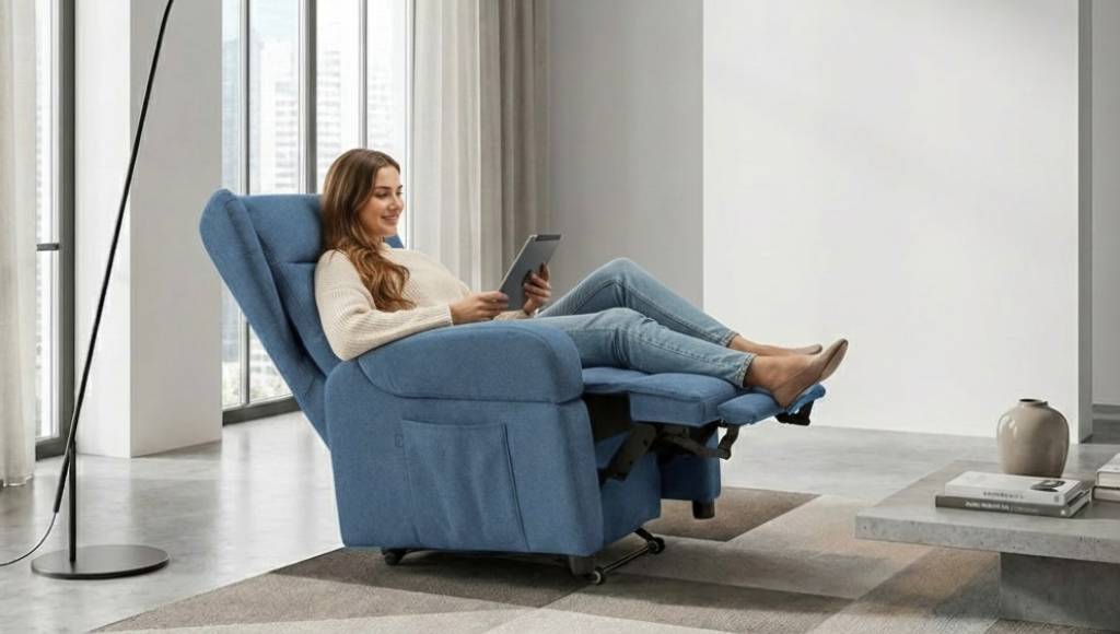 Poltrona Cardio Relax con ragazza in relax – pronta consegna Natale Tino Mariani