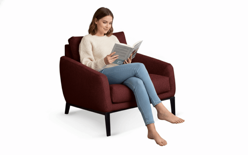 Poltrona Per Leggere Bristol In Tessuto In Vendita Da Tino Mariani