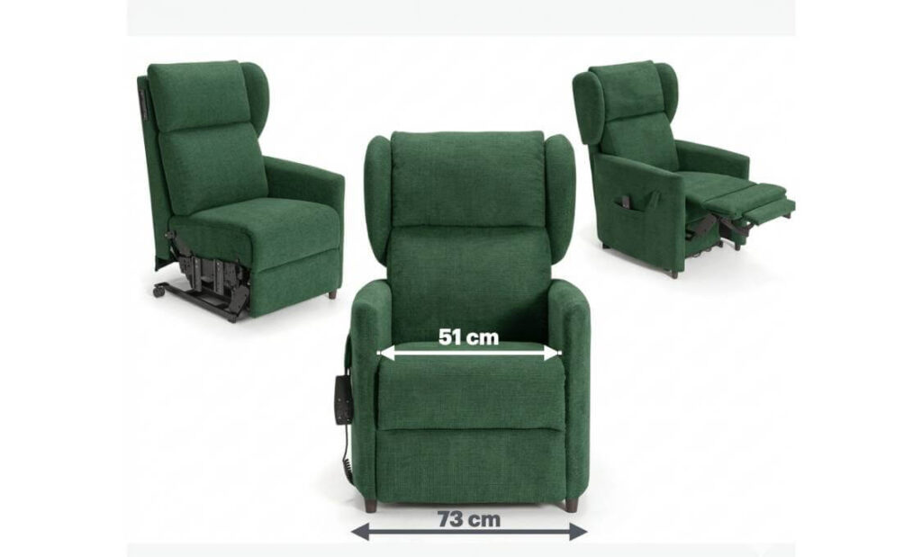 Poltrona relax piccola Nicole Tino Mariani larghezza 51 cm smontabile