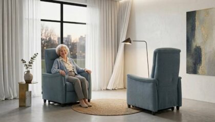 Poltrona relax motorizzata con roller elettrico Tino Mariani