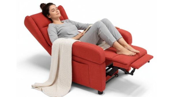 Poltrona Cardio Relax rossa con doppia pediera in pronta consegna – Tino Mariani