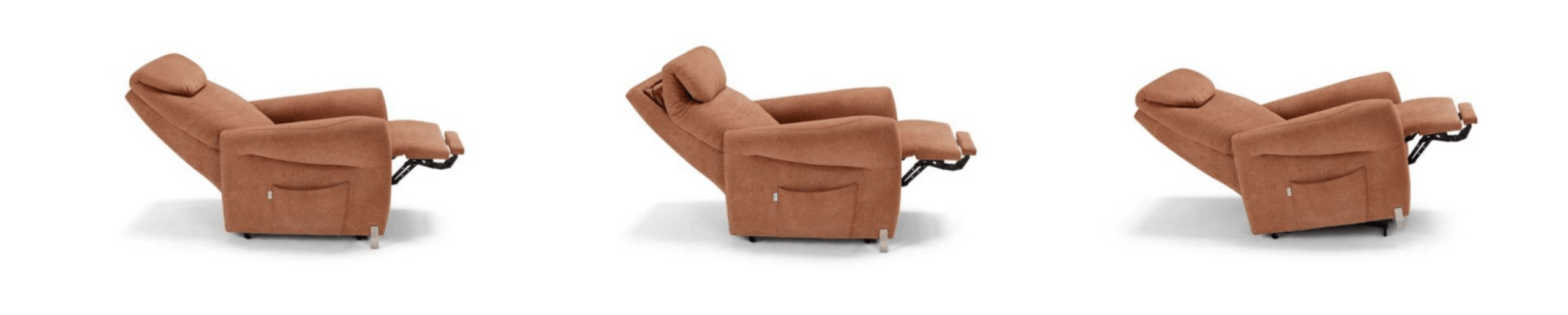 Poltrona relax Emilia in diverse posizioni di relax