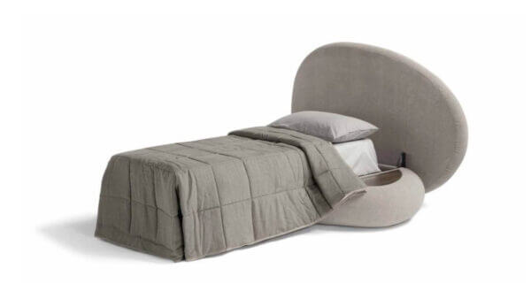 Pouf Trasformabile In Letto Stone Di Design Tino Mariani divani e divani letto a Lissone
