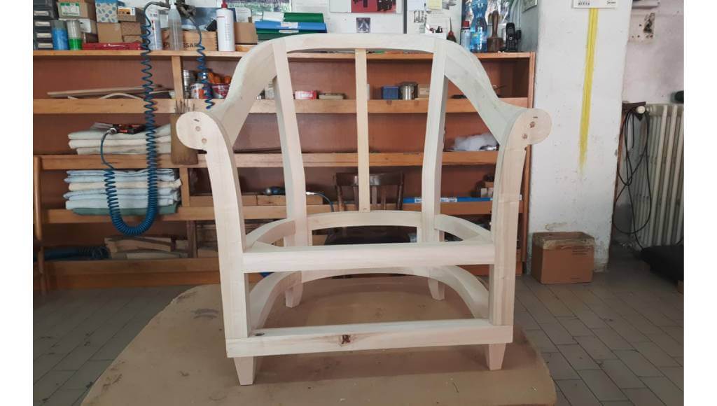 Struttura In Legno Poltrona Chesterina Tino Mariani