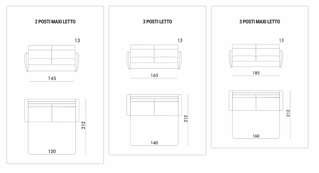 Versioni Disponibili Per Divano Letto Carlotta Tino Mariani